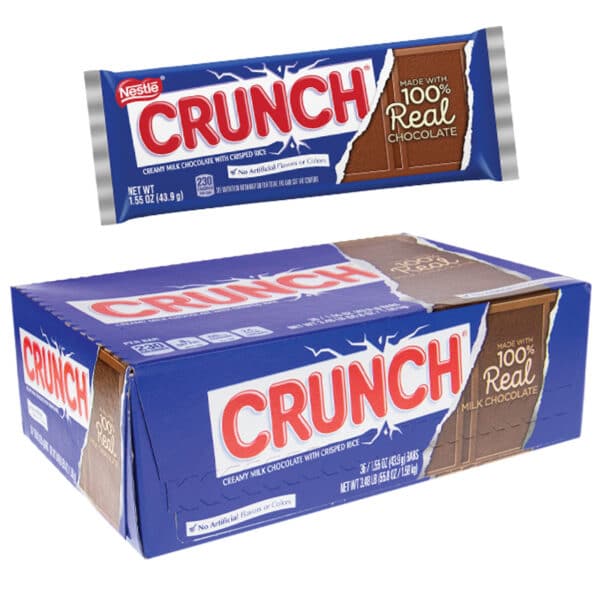 CANDY BAR'S:NESTLE CRUNCH BAR 36CT