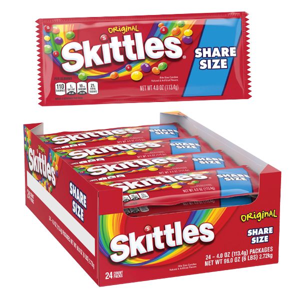 KING SIZE SKITTLES ORIGINAL 24CT