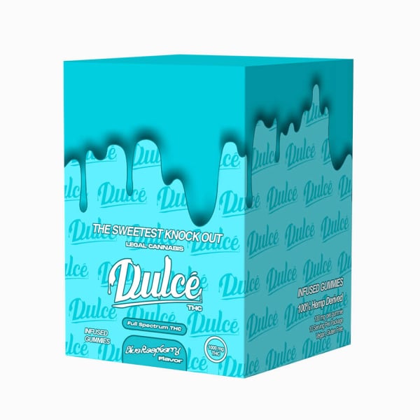 DULCE THC GUMMIES 12CT ( BLUE RASPBERRY )