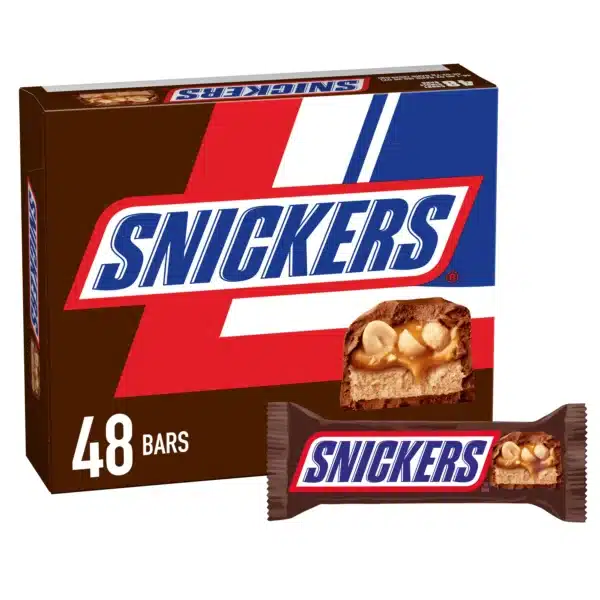 CANDY BAR'S:SNICKERS CANDY BAR 48CT