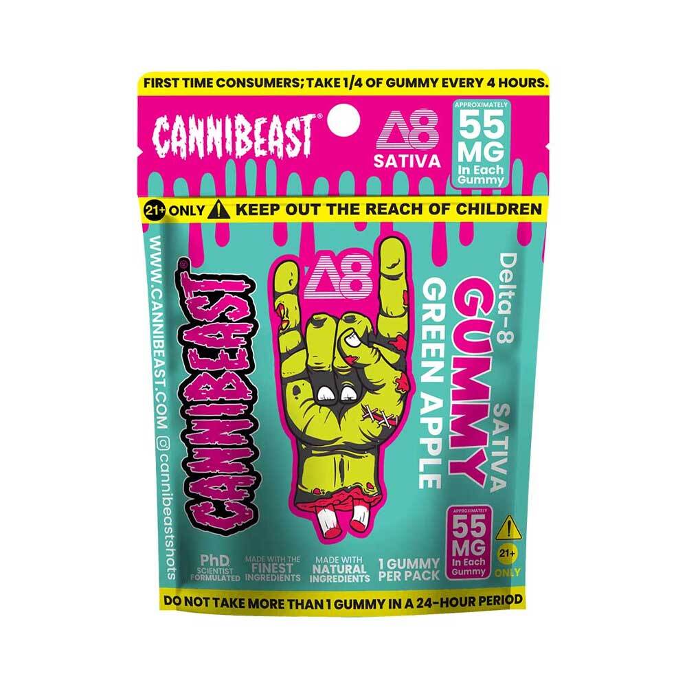 Cannibeast D8 55mg Single Gummy Pouch